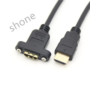Удлинитель для ушей HDMI от мужчины к женщине, чистый медный кабель HDMI 19 + 1hdmi 4K * 2k можно закрепить