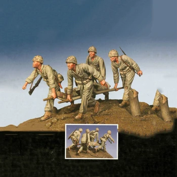 В разобранном виде 1/35 древняя КОМАНДА включает 5 человек С базовыми фигурками из смолы миниатюрные модельные наборы Неокрашенные