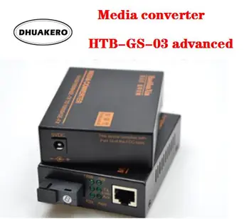 бесплатная доставка AB264 HTB-GS-03 advanced 1 Пара A/B Гигабитный Волоконно-оптический Медиаконвертер 1000 Мбит/с Однорежимный SC Порт 20 км
