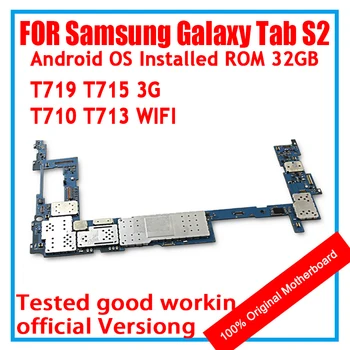 Разблокированная Материнская плата для Samsung Galaxy Tab S2 T719 T715 T710 T713 WLAN 4G Планшетная логическая плата материнская плата Android OS материнские платы