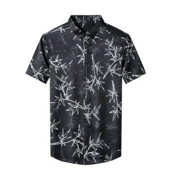 2023 Новая летняя мужская рубашка с цветочным принтом, деловые повседневные модные мужские рубашки, размер M-XXXL 90901161