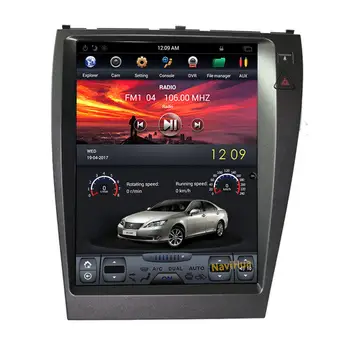 Экран Android Вертикальный экран Автомобильный DVD-плеер Радио Аудио для Lexus Es Es240 Es350 2006-2012