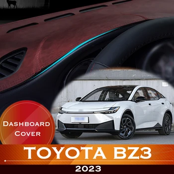 Для Toyota BZ3 2023 Приборная панель автомобиля Избегайте подсветки приборной платформы Крышка стола Кожаный Противоскользящий коврик для приборной панели Аксессуары