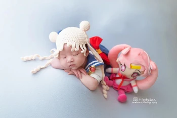 реквизит для фотосъемки новорожденных, шляпа Сейлор Мун