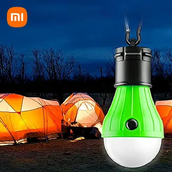 Xiaomi Портативный Осветительный Фонарь Лампа для палатки Аварийная Лампа Водонепроницаемый Подвесной Фонарик Походный Фонарь с питанием от батареек типа ААА