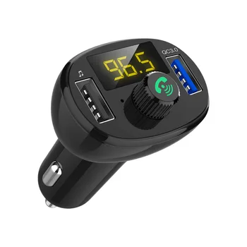 Бесплатная доставка Автомобильный Bluetooth FM-передатчик MP3-плеер Беспроводной приемник Двойное USB быстрое зарядное устройство конвертер зубов автомобильные аксессуары