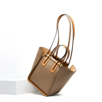 Женская сумка Senior Sense из воловьей кожи нового цвета 2023 года, ручная накладная, сумка через плечо, сумка-тоут большой емкости