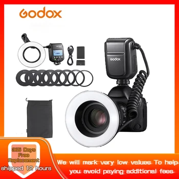 Godox MF-R76 Макрокольцевая Вспышка RING76 5000 K Светодиодная Кольцевая Вспышка Speedlite TTL Для Камеры Sony Canon Nikon