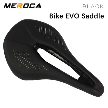 MEROCA MTB Седло 145 * 242 мм Искусственная кожа MTB Велосипед Дорожный Велосипед Складное Велосипедное седло EVO Полый дизайн Седло для мужчины