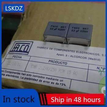 Италия FACO MKT 2,2 мкф/250 В 2u2 225 совершенно новый тонкопленочный конденсатор с медной ножкой 15 мм