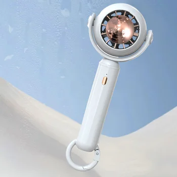 Ручной мини-вентилятор Безлопастный портативный летний электрический вентилятор с USB-аккумулятором, небольшой настольный вентилятор с быстрым охлаждением для путешествий на свежем воздухе, кемпинга