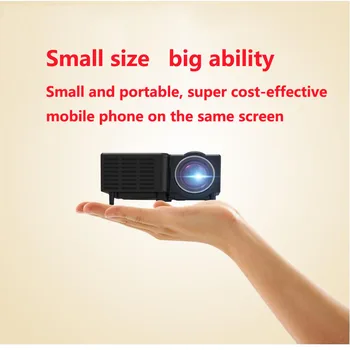 Мини мини портативный проектор медиаплеер проектор 1080P домашний семейный светодиодный детский проектор для мобильного телефона