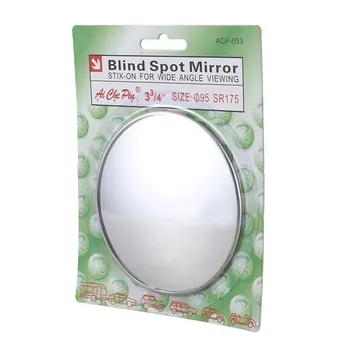 Серебристые Круглые зеркала заднего вида для слепых зон диаметром 3,7 дюйма для автомобиля