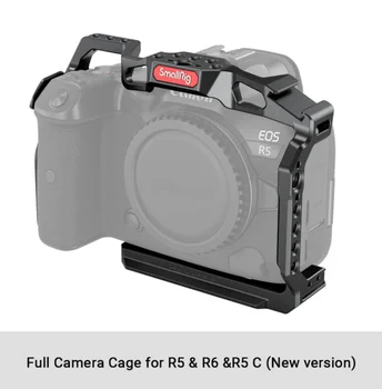 Клетка для Цифровой Зеркальной Камеры Canon SmallRig Canon EOS R5 R6 R5 C встроенный Холодный Башмак NATO Rail 1/4 