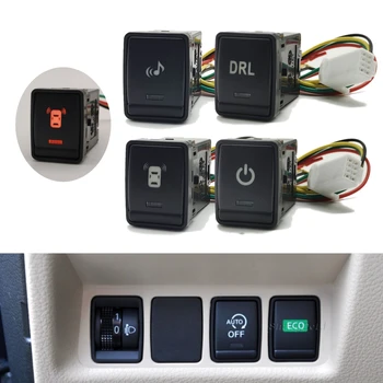 Автоматический музыкальный радар DRL, кнопочный переключатель включения выключения, переоборудованный переключатель с проводом для Nissan X-Trail TEANA 2013-2018