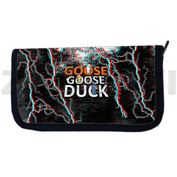 3D Кошелек Goose Goose Duck с рисунком Аниме, милый кошелек для девочек, модные повседневные сумки для женщин, клатч, кошелек для денег, длинный кошелек для мужчин