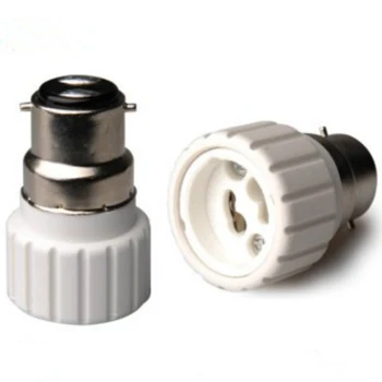 1 шт. Белая керамическая лампа от B22 до GU10 Переходник для замены основания светодиодных ламп