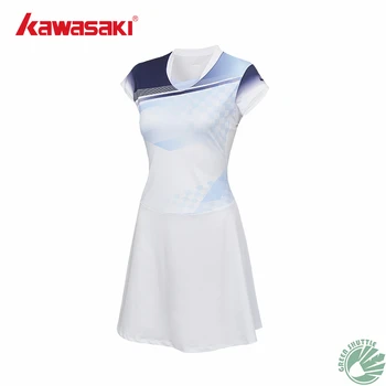 2023 Новое женское платье для бадминтона Kawasaki, быстросохнущее дышащее ультралегкое платье A2753