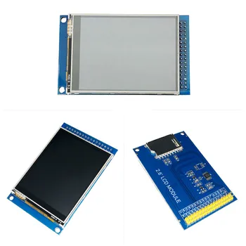 Микросхема ILI9341 drive IC 2,8-дюймовый TFT LCD цветной сенсорный экран, модуль MCU, совместимый с ЖК-интерфейсом atomic 34P