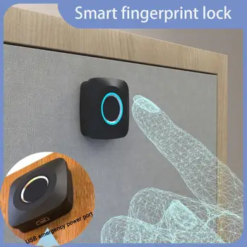 Интеллектуальные электронные замки RYRA Невидимый сенсорный замок шкафа Цифровой умный дверной замок с отпечатками пальцев для фурнитуры для выдвижных ящиков шкафа