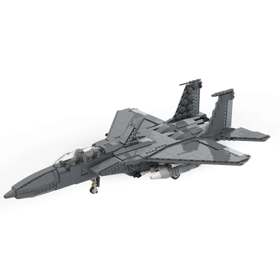 Авторизованный MOC-29950 F-15 E Strike Eagle, набор игрушек в военной тематике, строительные блоки (1261 шт.)