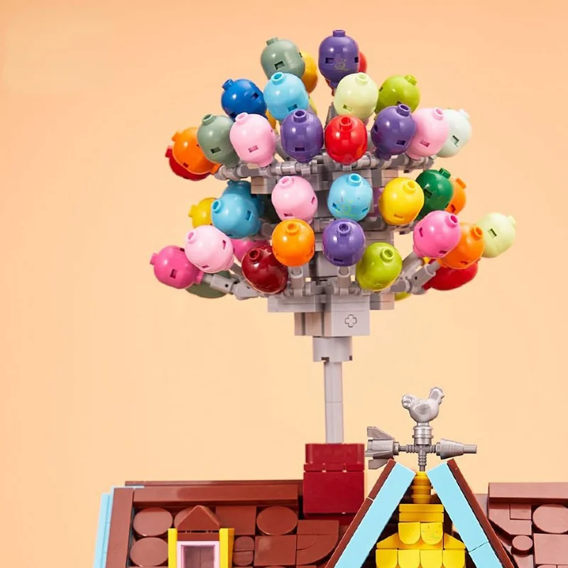 Креативная игрушка для сборки для детей Town Городская улица Дом из воздушных шаров 3D Модель Алмазный строительный блок Кирпичи