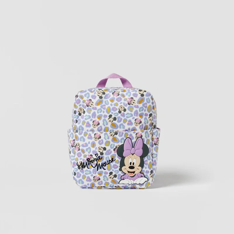 Новый детский рюкзак с Минни Маус из мультфильма Диснея 25X23X10 см, мини-школьная сумка для девочек и мальчиков, милая сумка через плечо