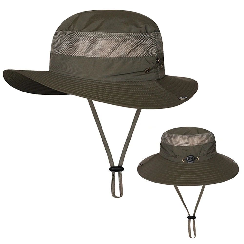 Солнцезащитная шляпа с защитой от ультрафиолета, Дышащая Быстросохнущая Рыболовная шляпа для мужчин и женщин, Уличная кепка для рыбалки и охоты